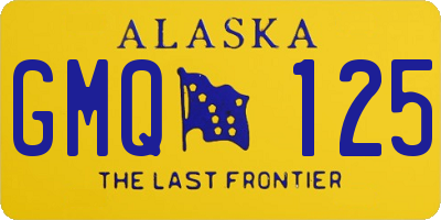 AK license plate GMQ125