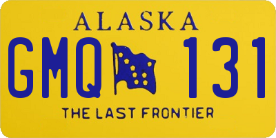 AK license plate GMQ131