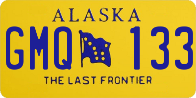 AK license plate GMQ133