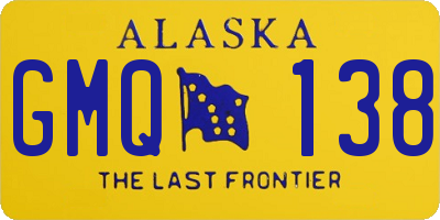 AK license plate GMQ138