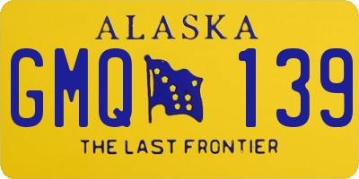 AK license plate GMQ139