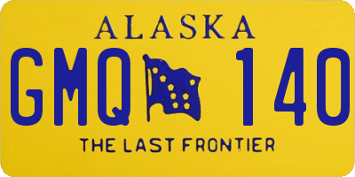 AK license plate GMQ140