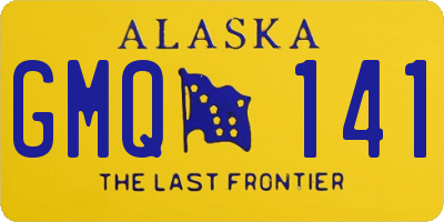 AK license plate GMQ141