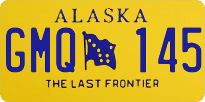 AK license plate GMQ145