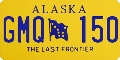 AK license plate GMQ150