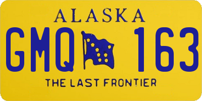 AK license plate GMQ163