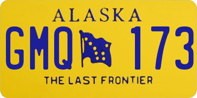 AK license plate GMQ173