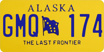 AK license plate GMQ174