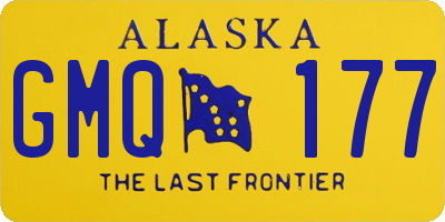 AK license plate GMQ177