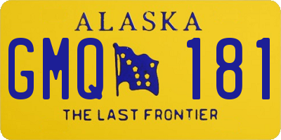 AK license plate GMQ181