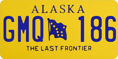 AK license plate GMQ186