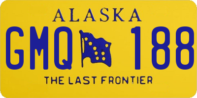 AK license plate GMQ188