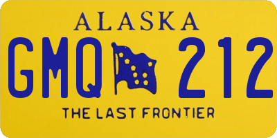 AK license plate GMQ212
