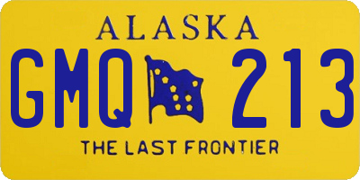 AK license plate GMQ213