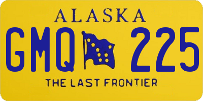 AK license plate GMQ225