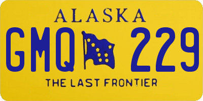 AK license plate GMQ229