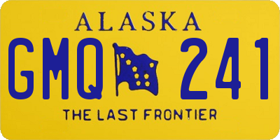 AK license plate GMQ241