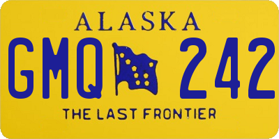 AK license plate GMQ242