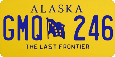 AK license plate GMQ246