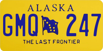 AK license plate GMQ247