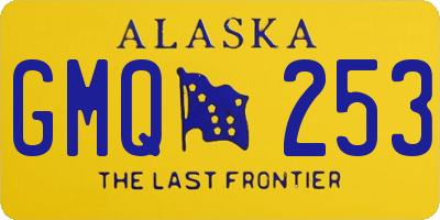 AK license plate GMQ253