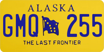 AK license plate GMQ255