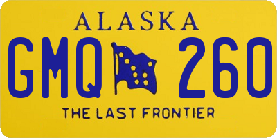 AK license plate GMQ260