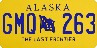 AK license plate GMQ263