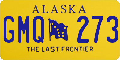 AK license plate GMQ273