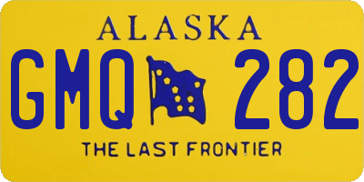 AK license plate GMQ282