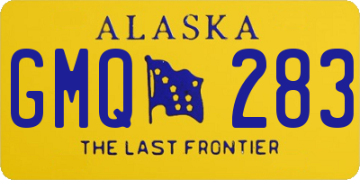 AK license plate GMQ283