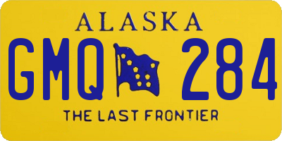 AK license plate GMQ284