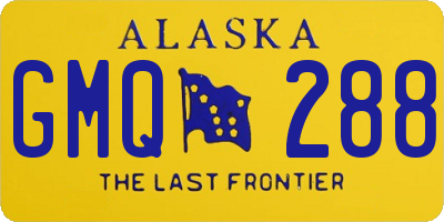 AK license plate GMQ288
