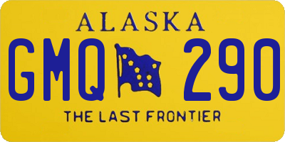 AK license plate GMQ290