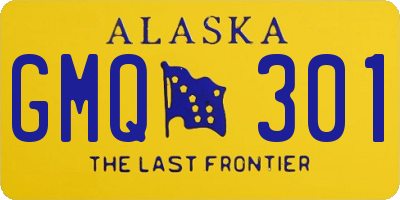 AK license plate GMQ301