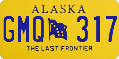 AK license plate GMQ317