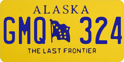 AK license plate GMQ324