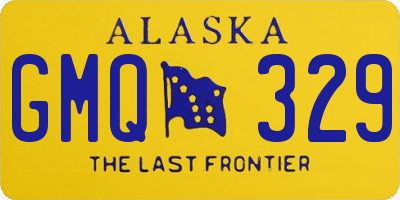 AK license plate GMQ329