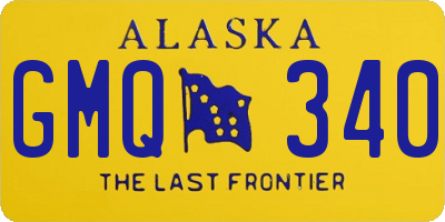 AK license plate GMQ340