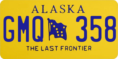 AK license plate GMQ358