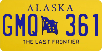 AK license plate GMQ361