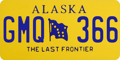 AK license plate GMQ366