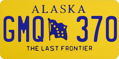 AK license plate GMQ370