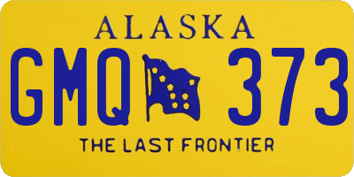 AK license plate GMQ373