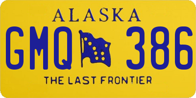 AK license plate GMQ386
