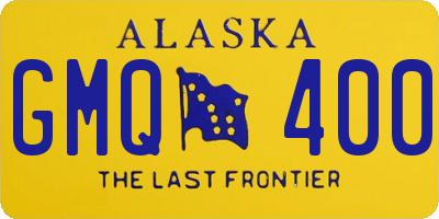 AK license plate GMQ400