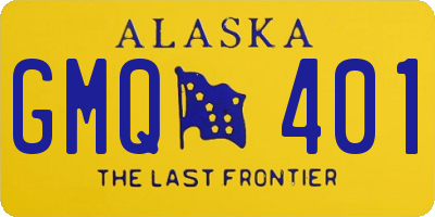 AK license plate GMQ401