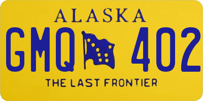 AK license plate GMQ402
