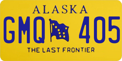 AK license plate GMQ405