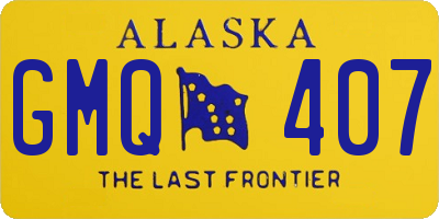 AK license plate GMQ407
